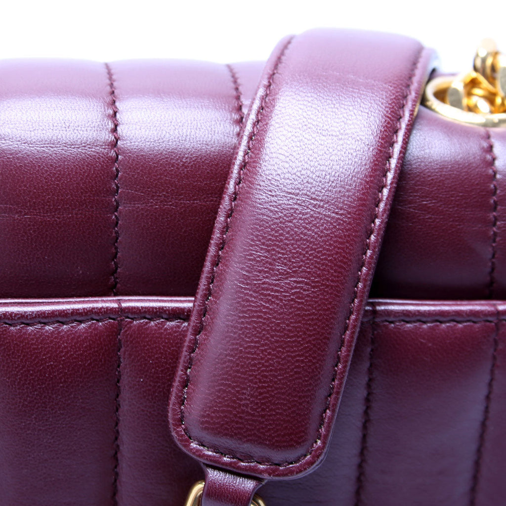 Saint Laurent Vicky Chain Medium 532612 Burgundy/Gold
