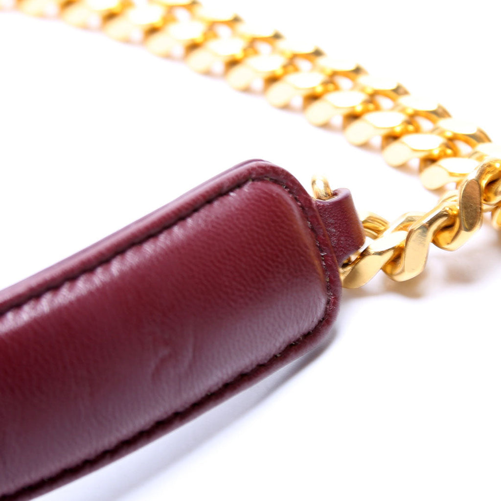 Saint Laurent Vicky Chain Medium 532612 Burgundy/Gold
