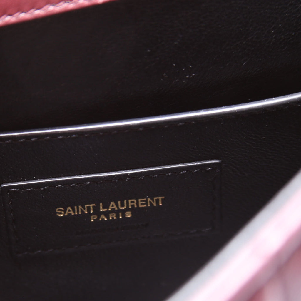 Saint Laurent Vicky Chain Medium 532612 Burgundy/Gold