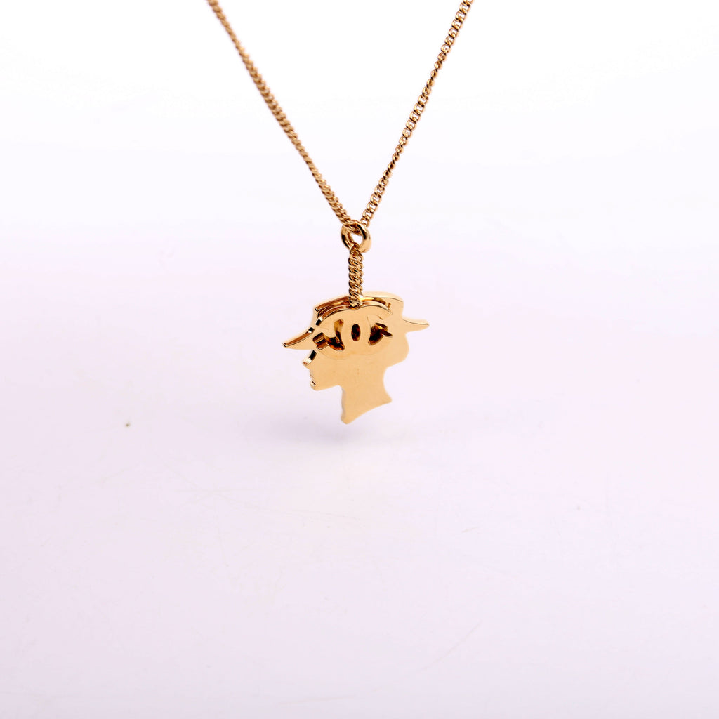 Chanel Coco Mademoiselle Pendant Necklace Gold