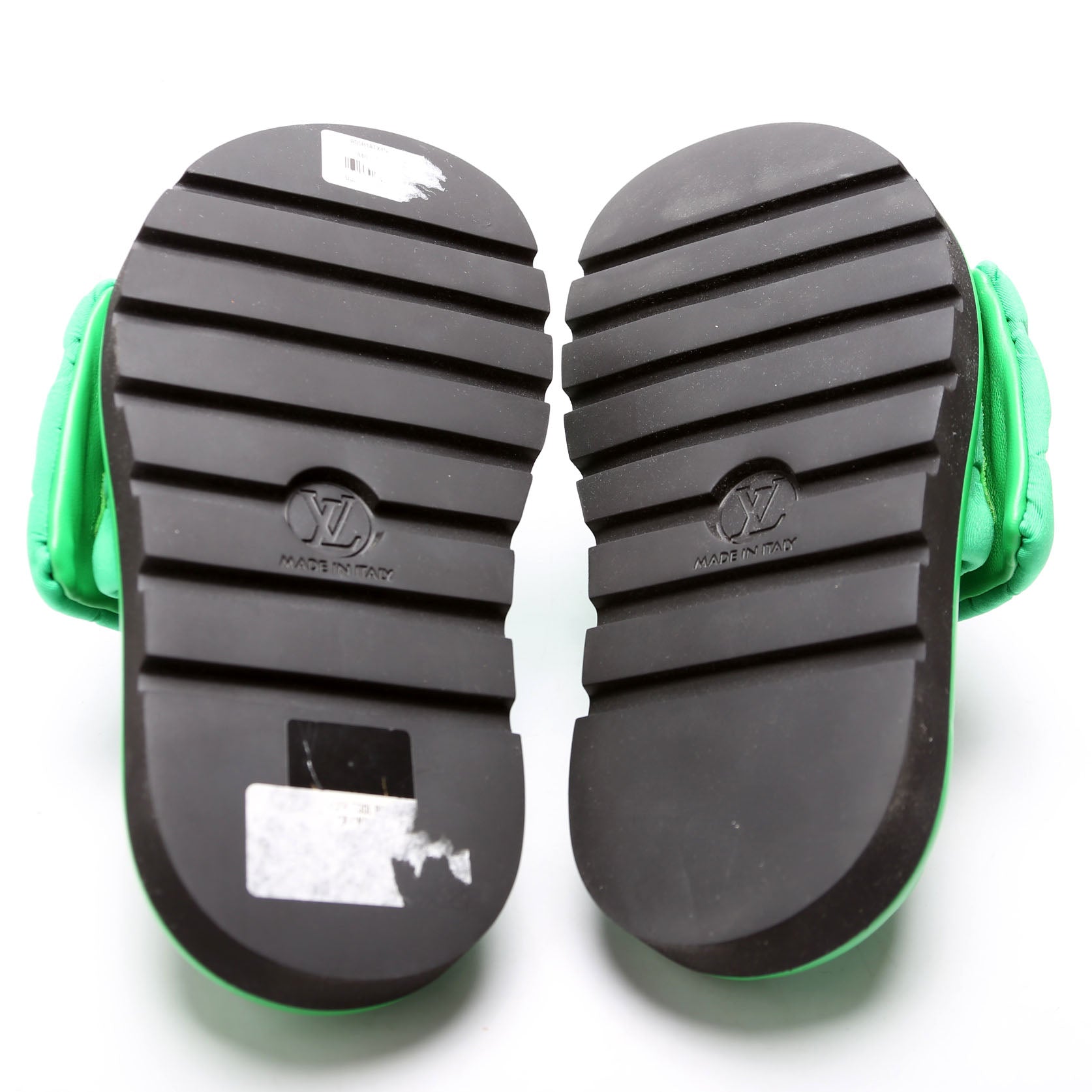 Louis Vuitton Tech Fabric Pool Pillow Comfort Mules Size 36 Green