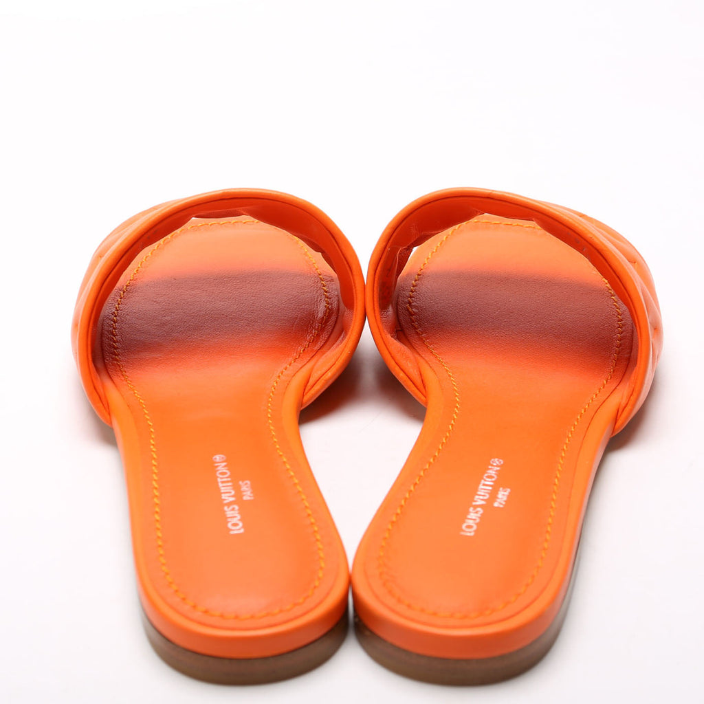 Louis Vuitton Revival Flat Mules Size 35 Orange