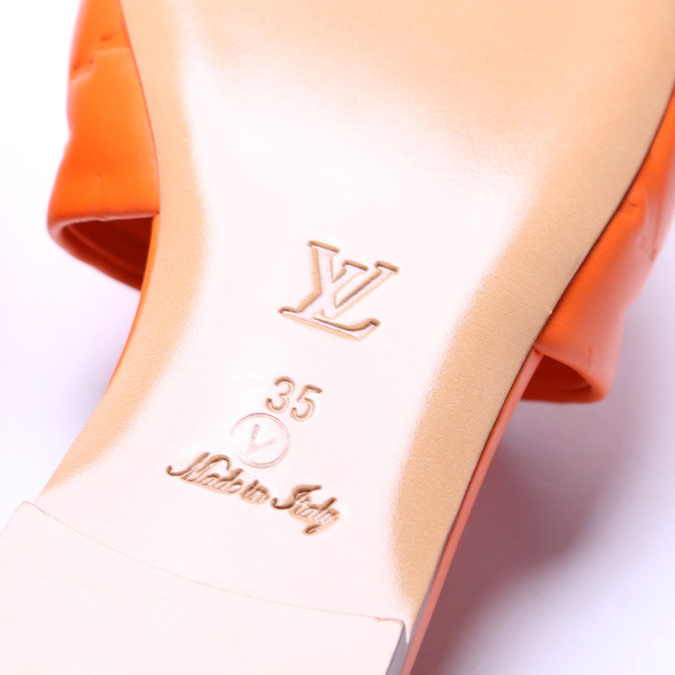 Louis Vuitton Revival Flat Mules Size 35 Orange