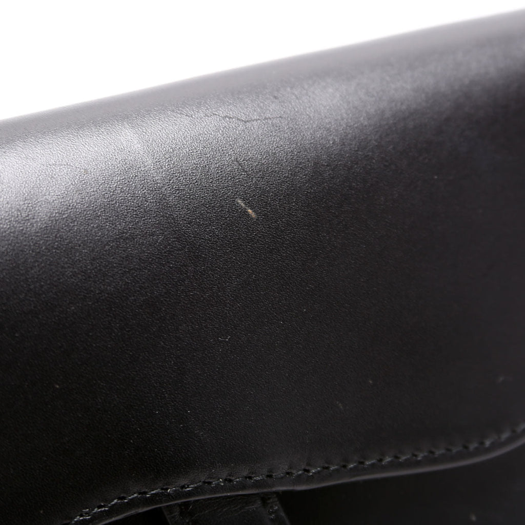 Christian Dior Saddle Pouch Belt Bag Smooth Calfskin Black