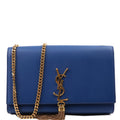 Saint Laurent Kate Tassel Satchel Medium Blue