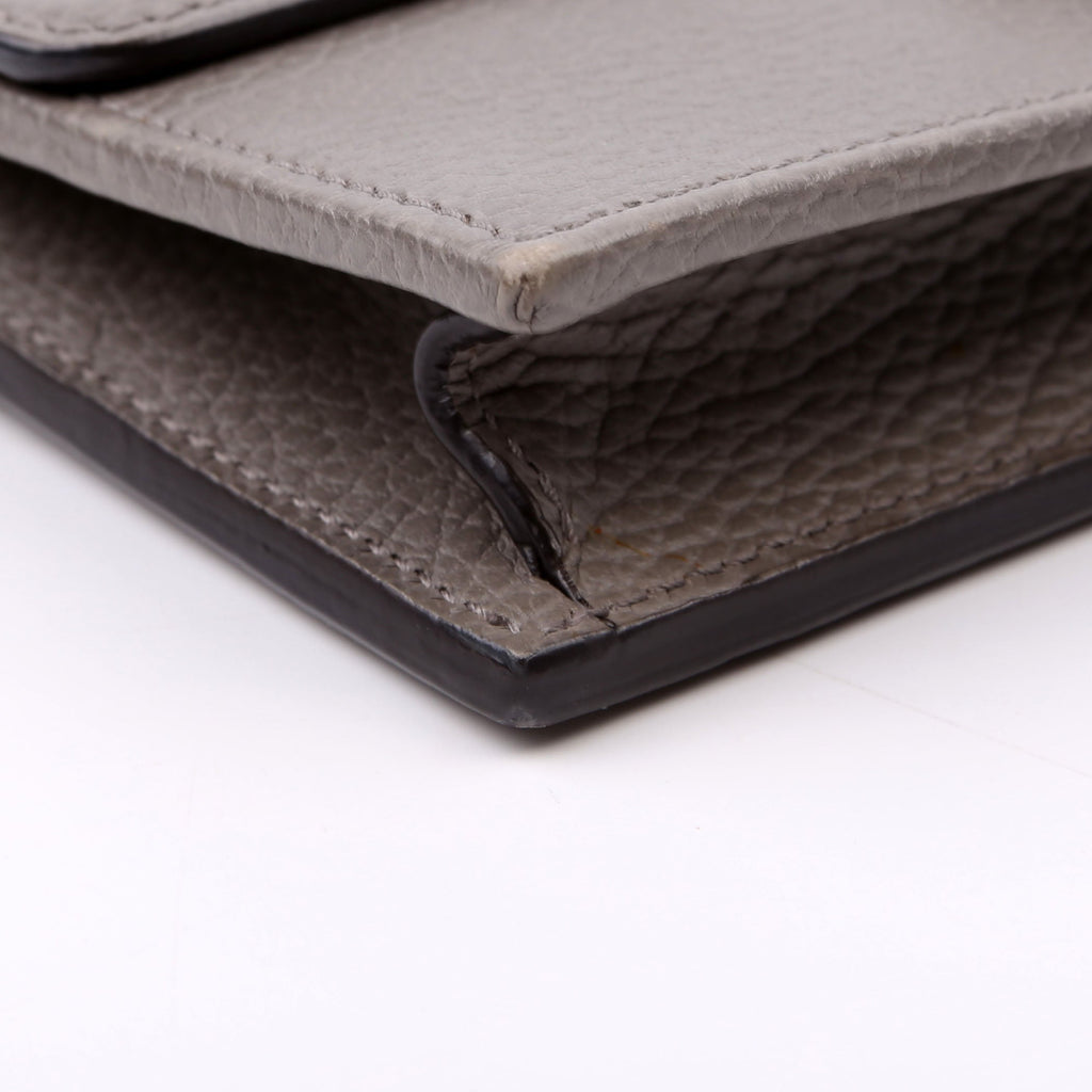 Gucci 510314 Interlocking G Chain Wallet Grey