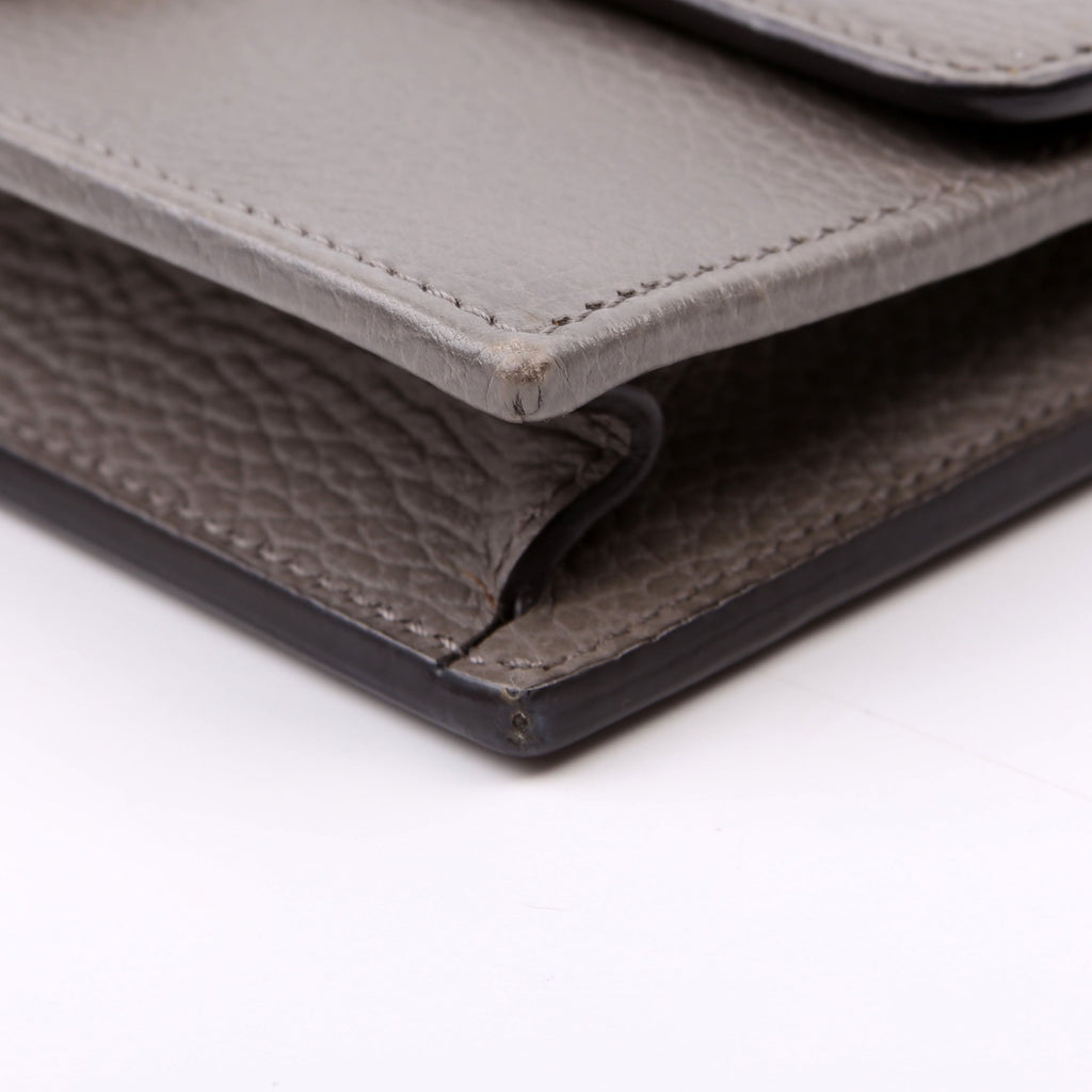 Gucci 510314 Interlocking G Chain Wallet Grey