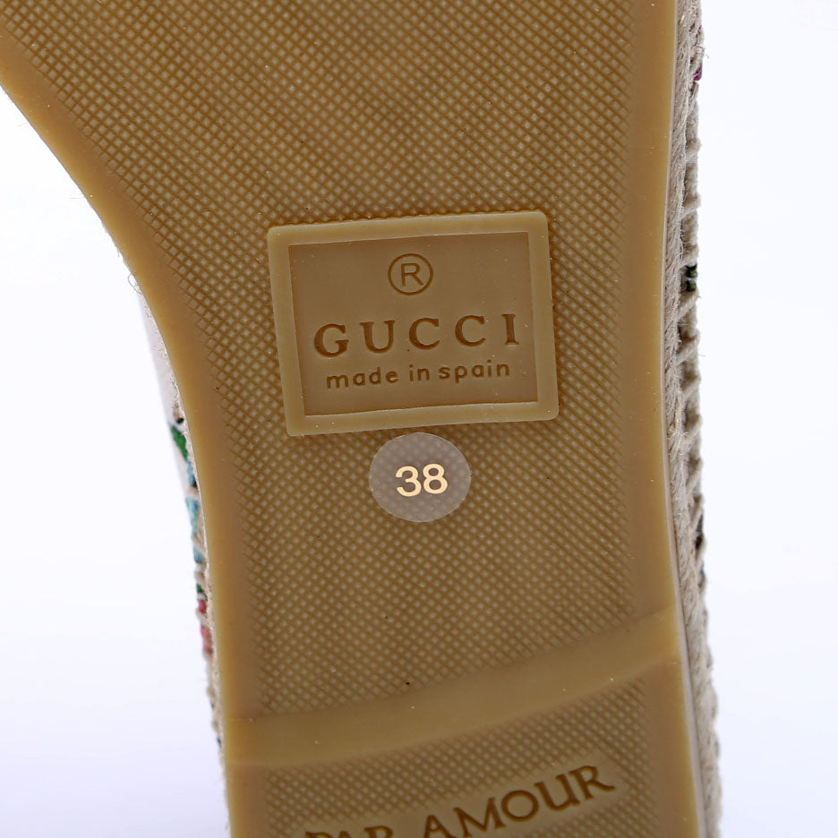 Gucci Flora Espadrilles Size 38
