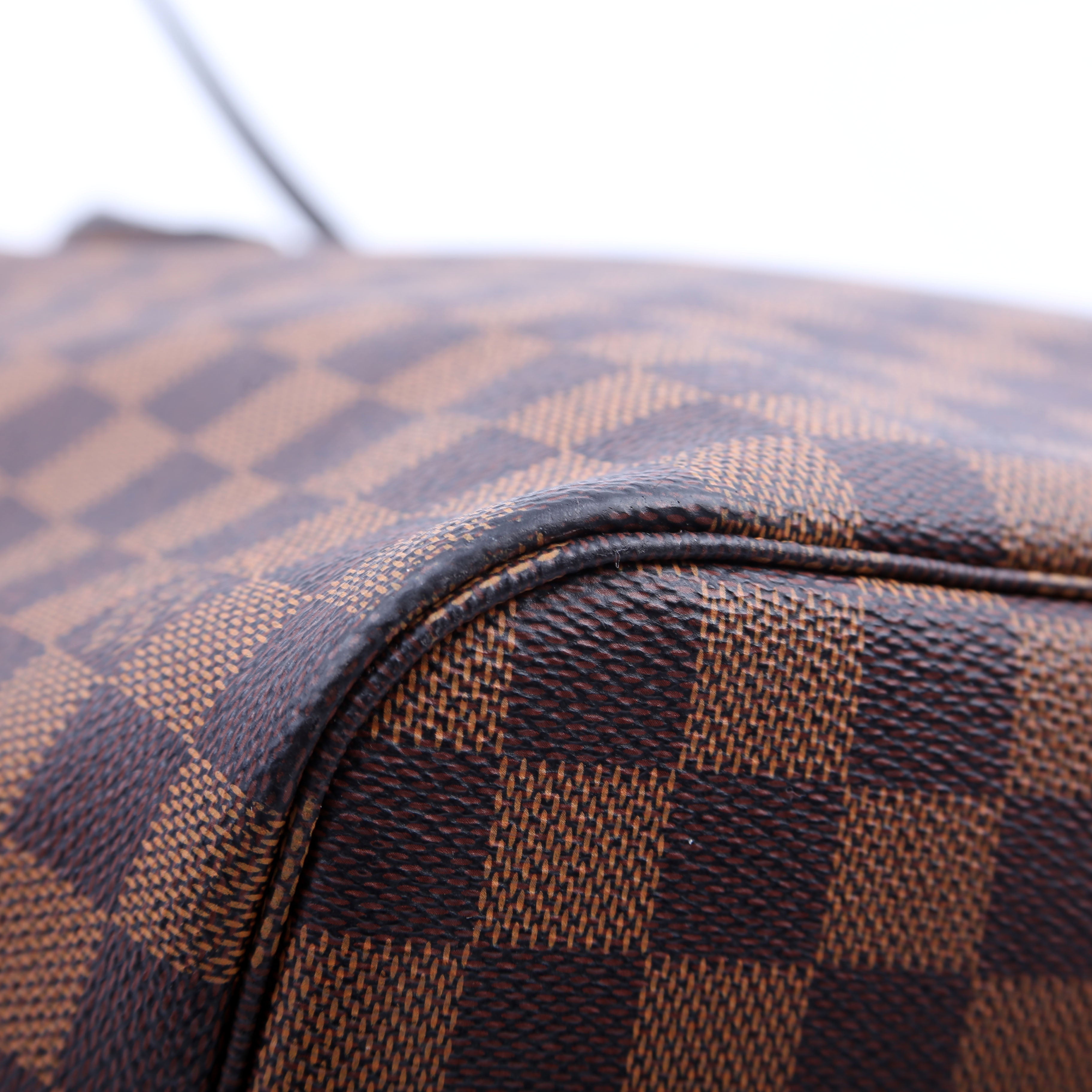 Louis Vuitton Neverfull With Wallet MM Damier Ebene