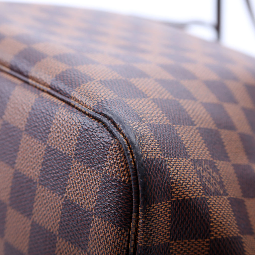 Louis Vuitton Neverfull With Wallet MM Damier Ebene