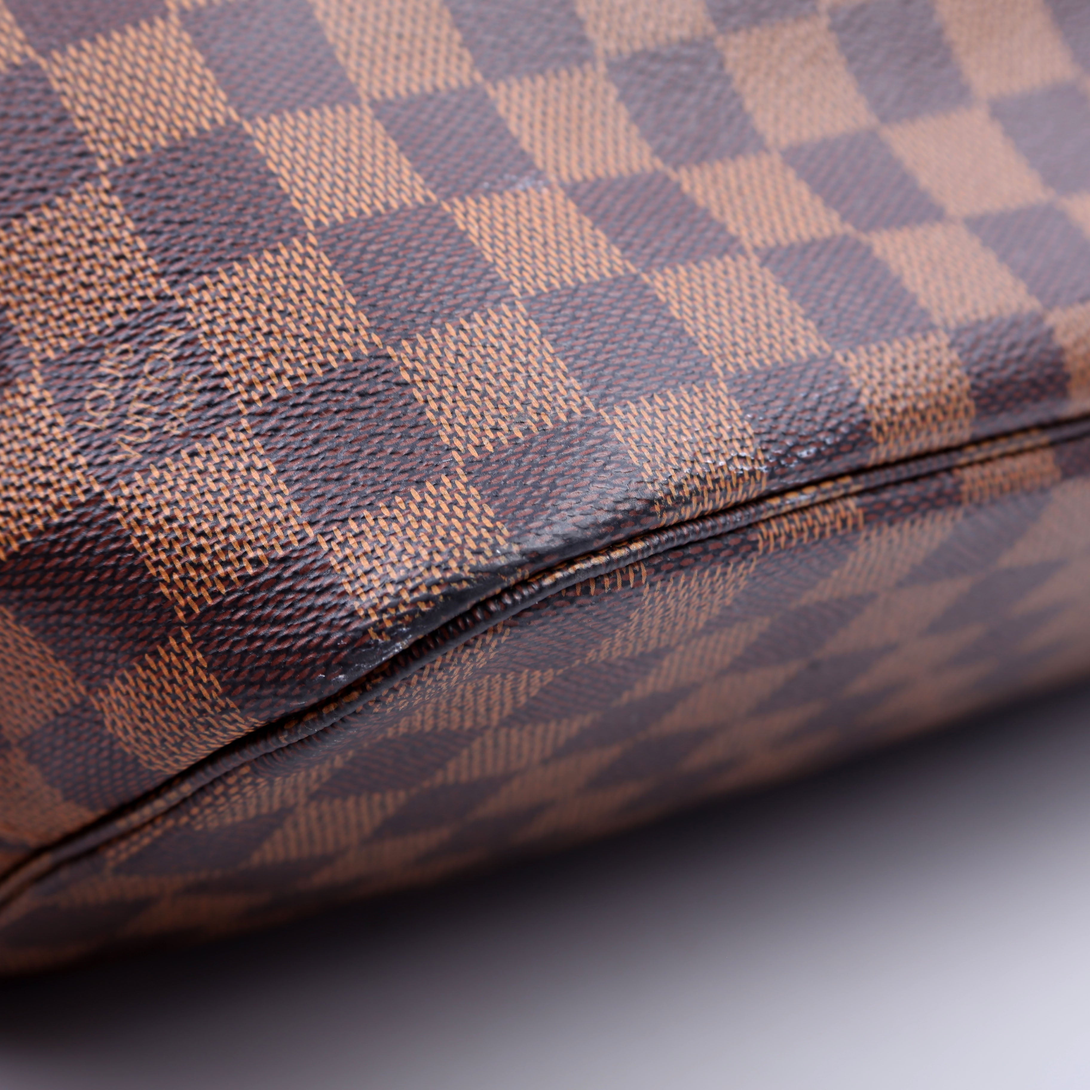 Louis Vuitton Neverfull With Wallet MM Damier Ebene