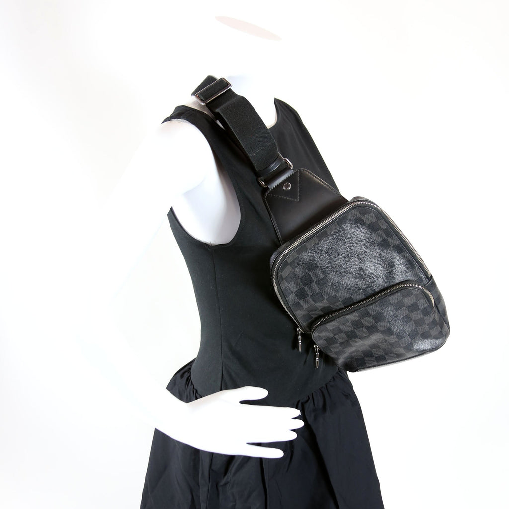 Louis Vuitton Avenue Sling Bag Damier Graphite