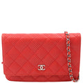 Chanel WOC Perforated Leather 11M Coral