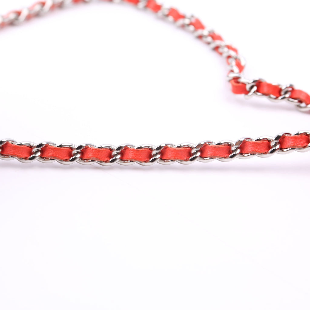 Chanel WOC Perforated Leather 11M Coral