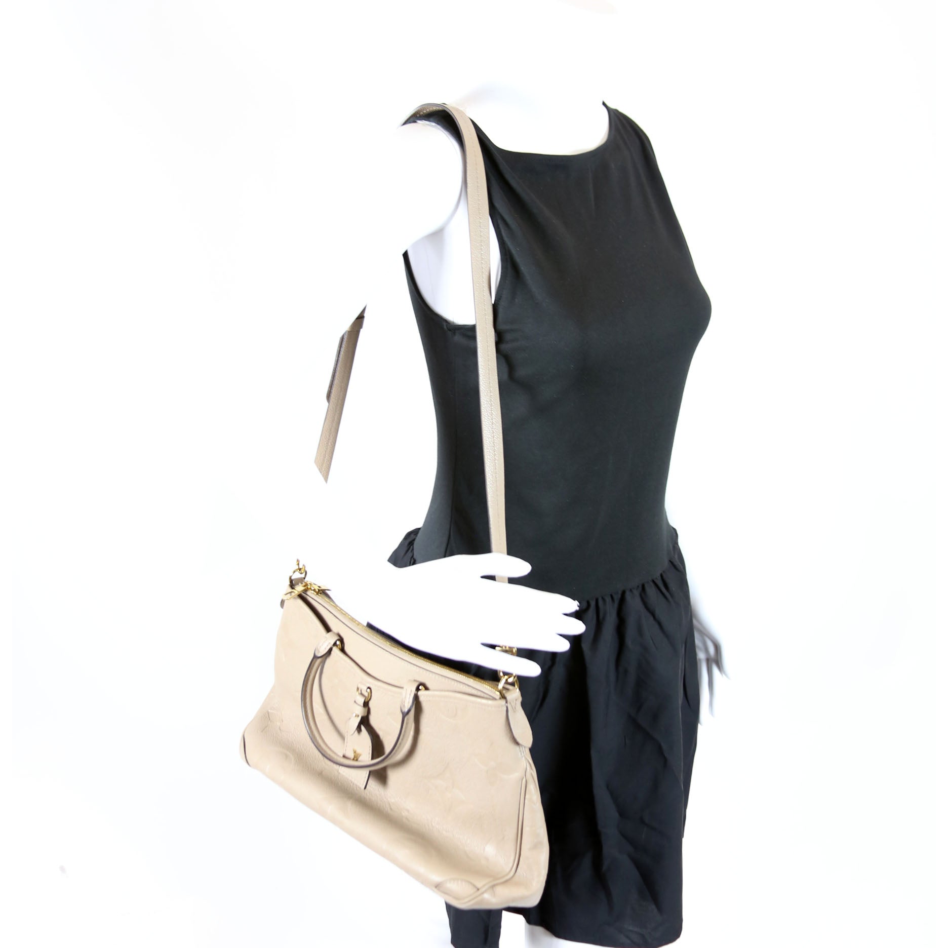 Louis Vuitton Trianon MM NM Giant Empreinte Turtledove