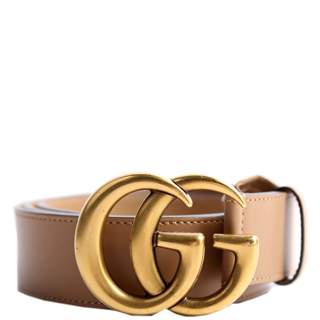 Gucci 400593 Marmont GG Leather Belt Size 90/36 Brown