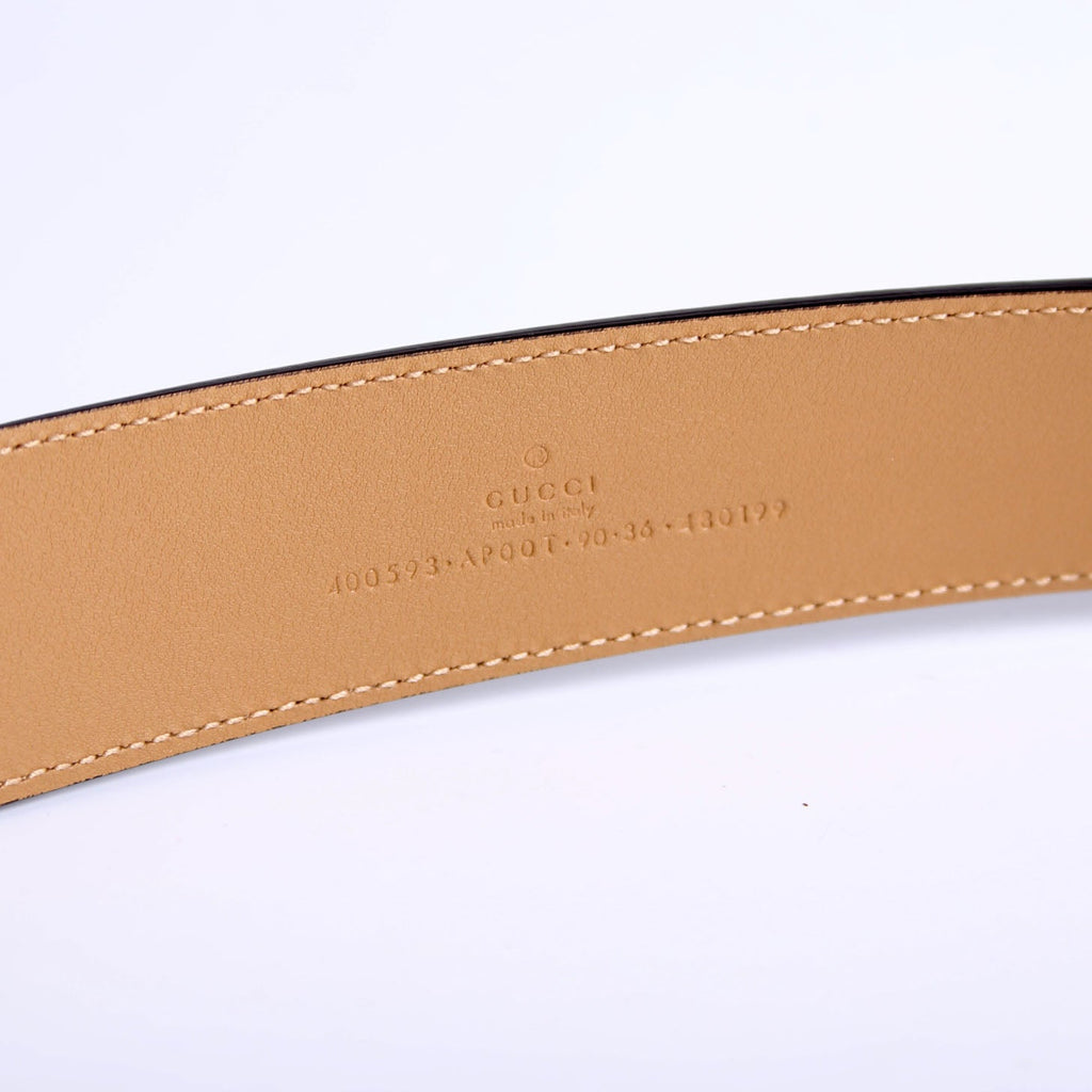 Gucci 400593 Marmont GG Leather Belt Size 90/36 Brown