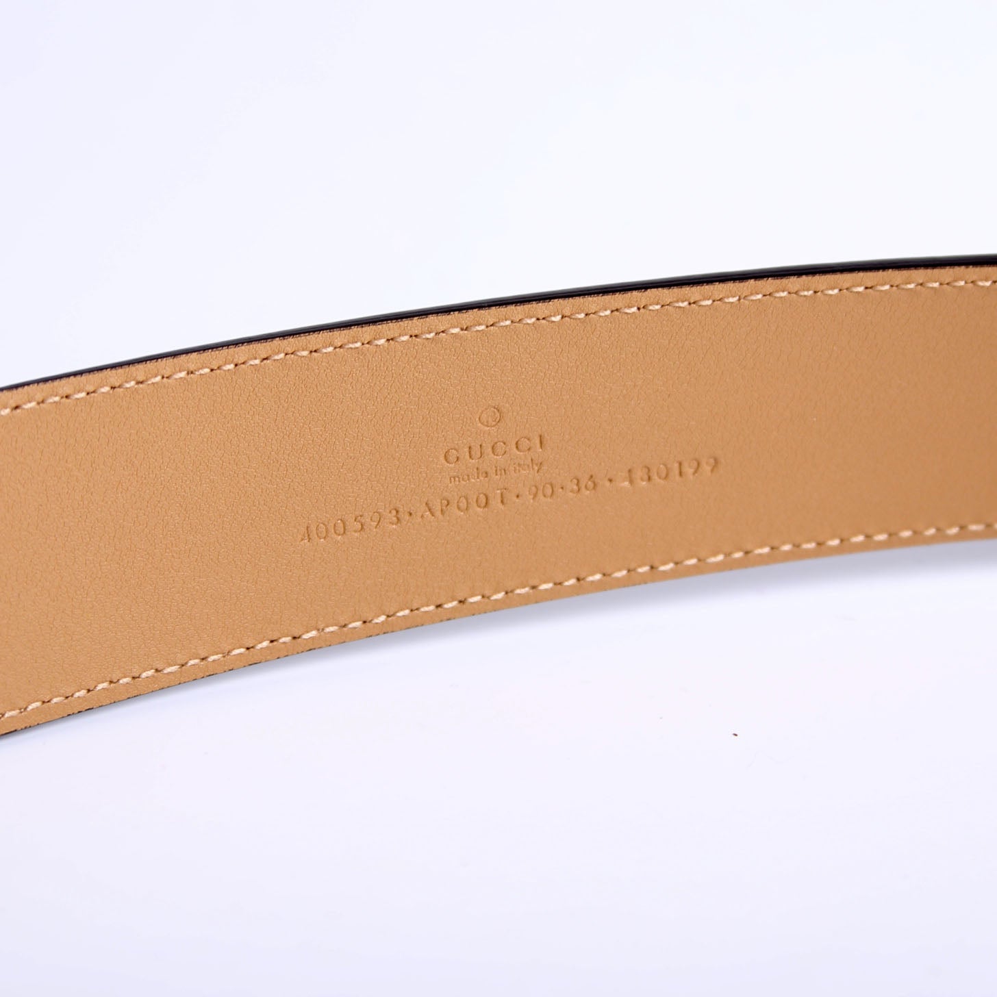 Gucci 400593 Marmont GG Leather Belt Size 90/36 Brown