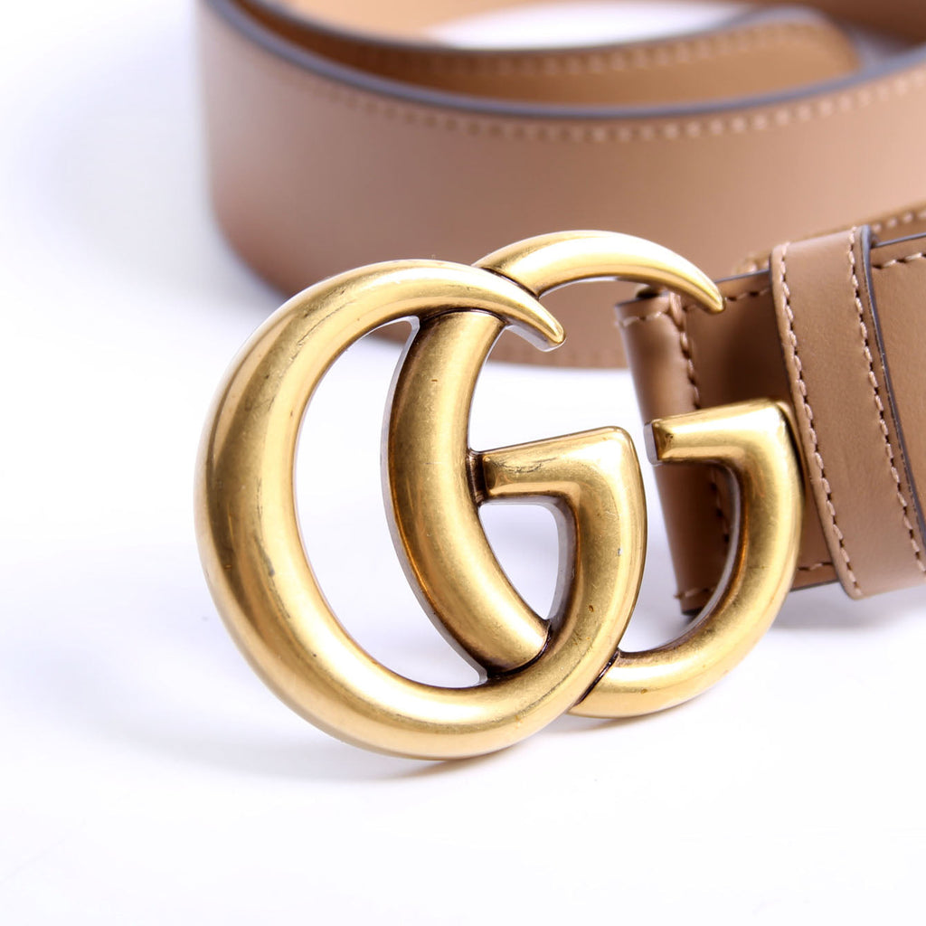 Gucci 400593 Marmont GG Leather Belt Size 90/36 Brown