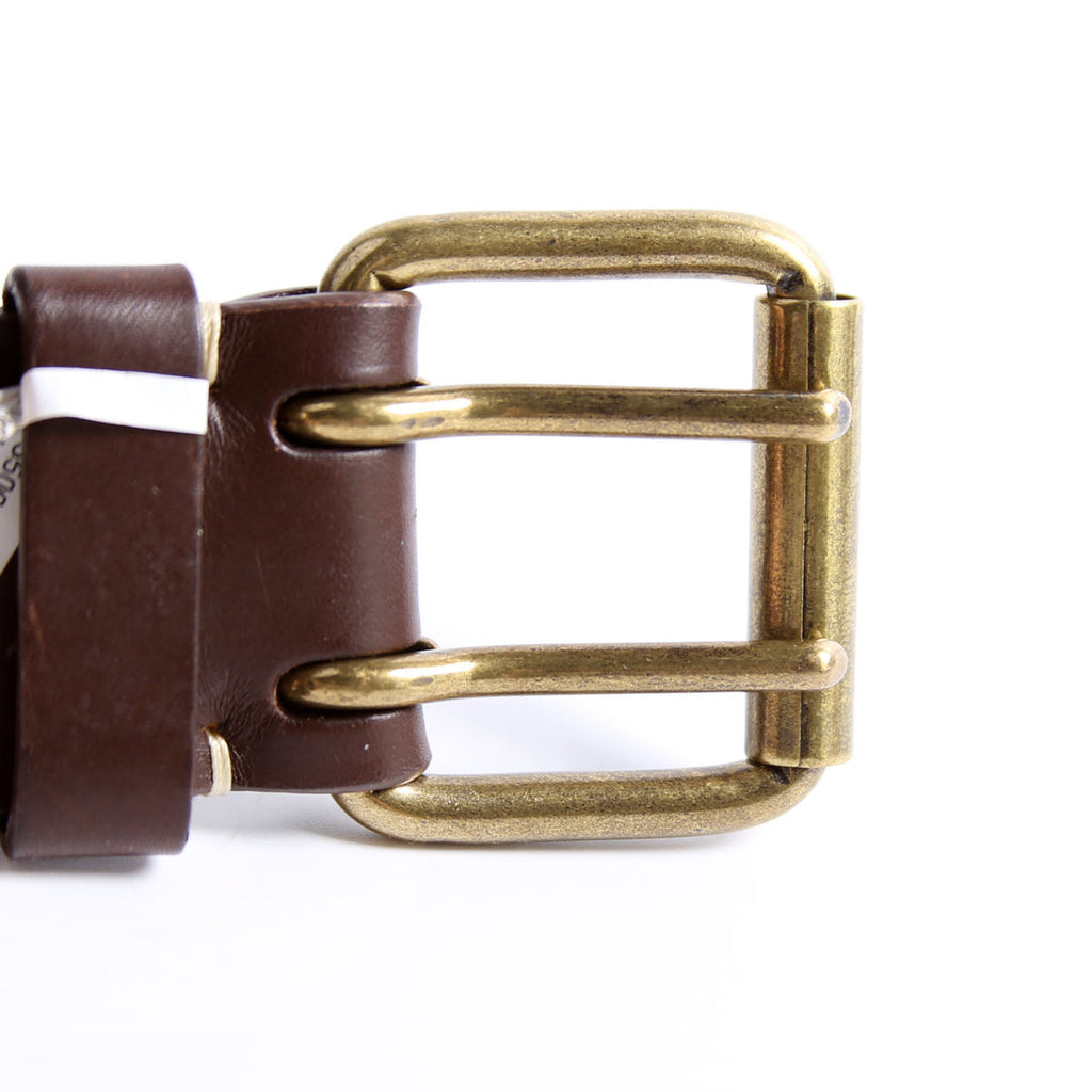 Chanel Square Buckle CC Logo Leather Belt Size 70/28 Brown