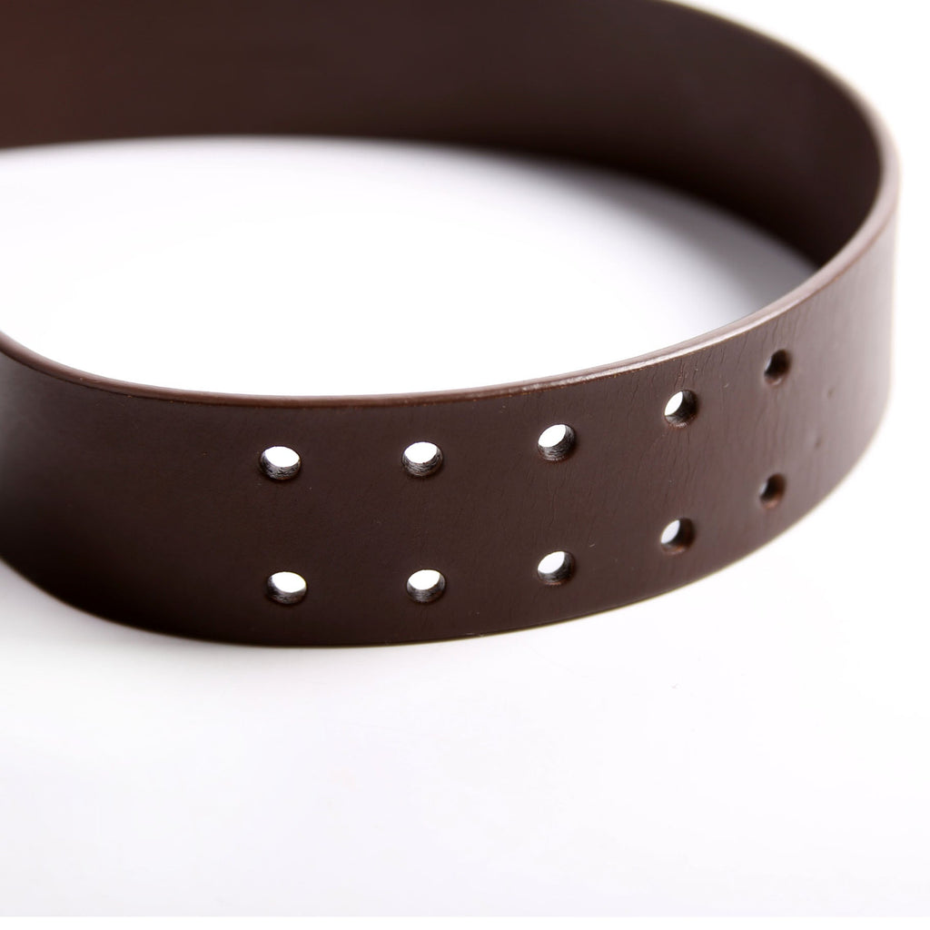 Chanel Square Buckle CC Logo Leather Belt Size 70/28 Brown