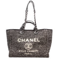 Chanel Deauville Medium Mixed Fibers Black