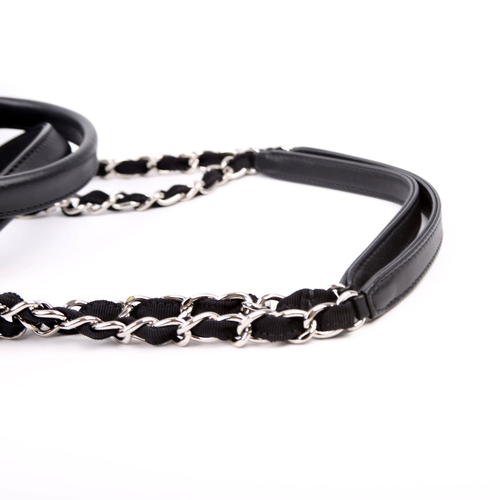 Chanel Deauville Medium Mixed Fibers Black