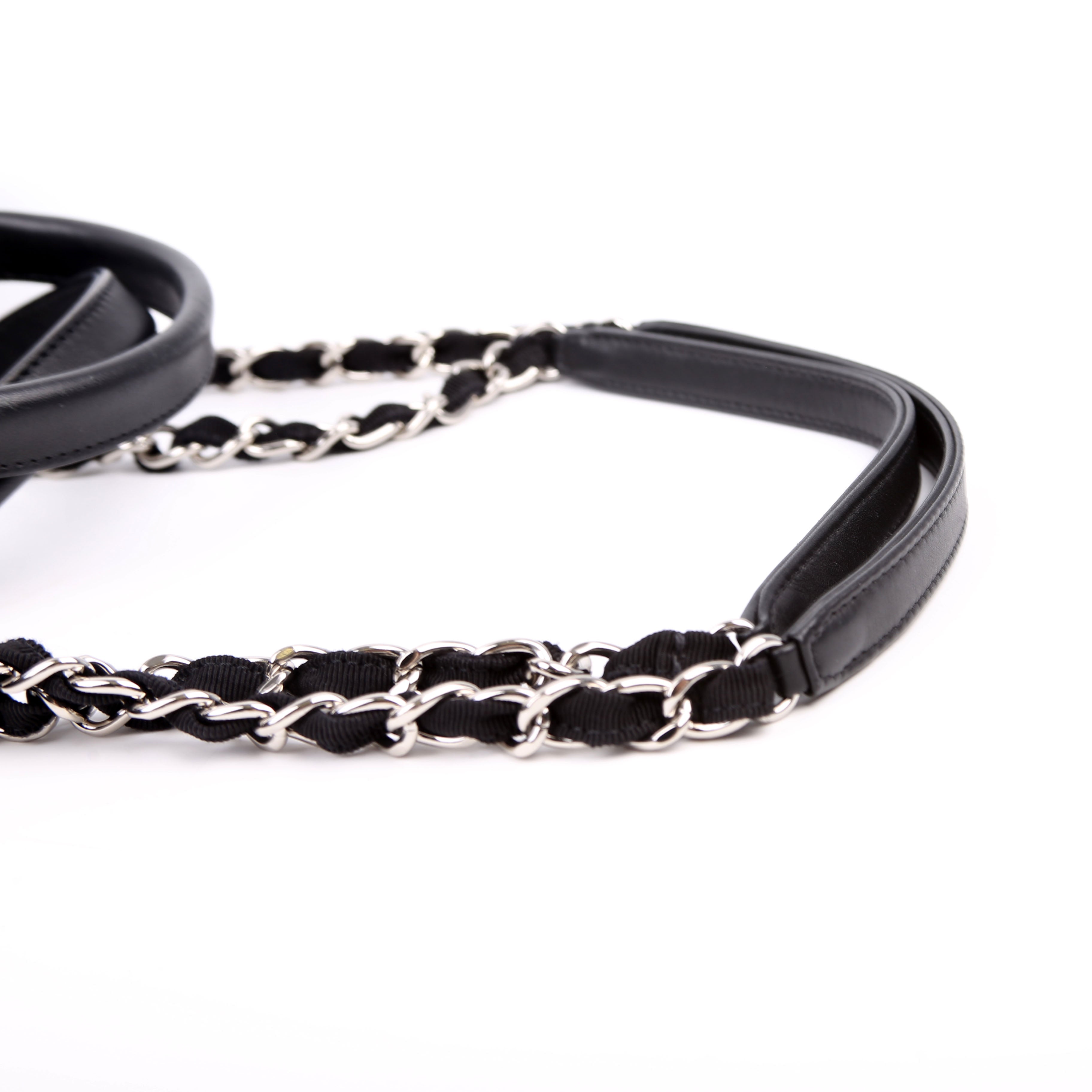 Chanel Deauville Medium Mixed Fibers Black