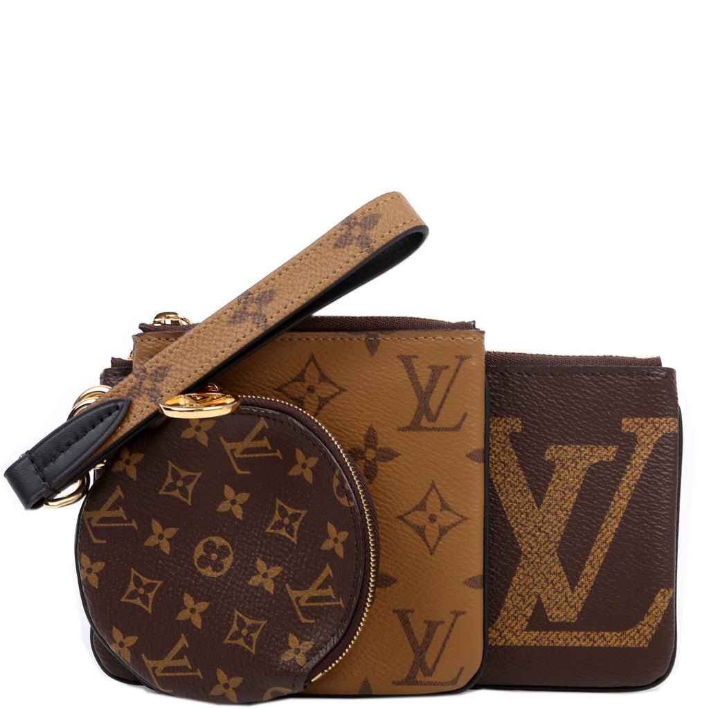 Louis Vuitton Trio Pochette Reversed Monogram