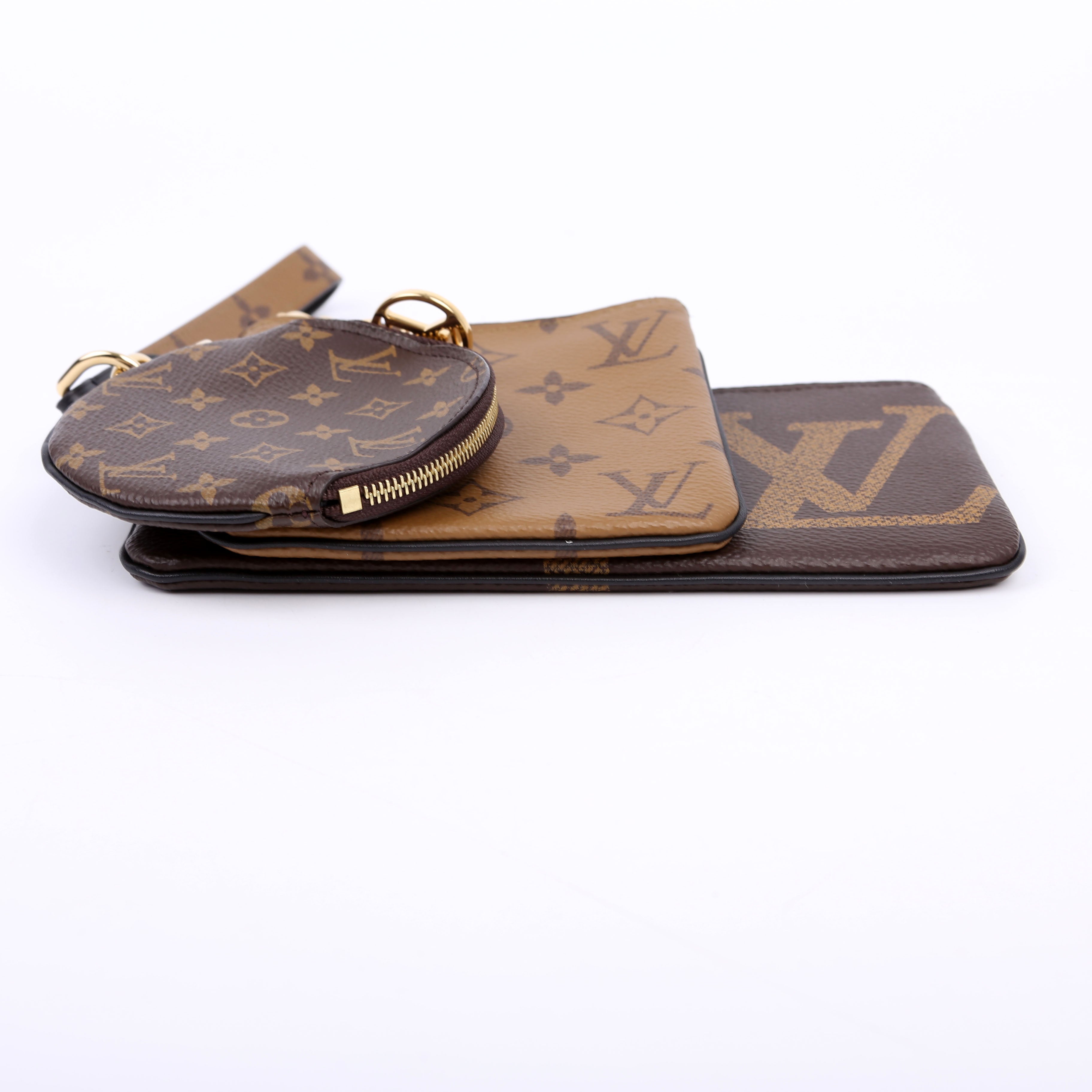Louis Vuitton Trio Pochette Reversed Monogram