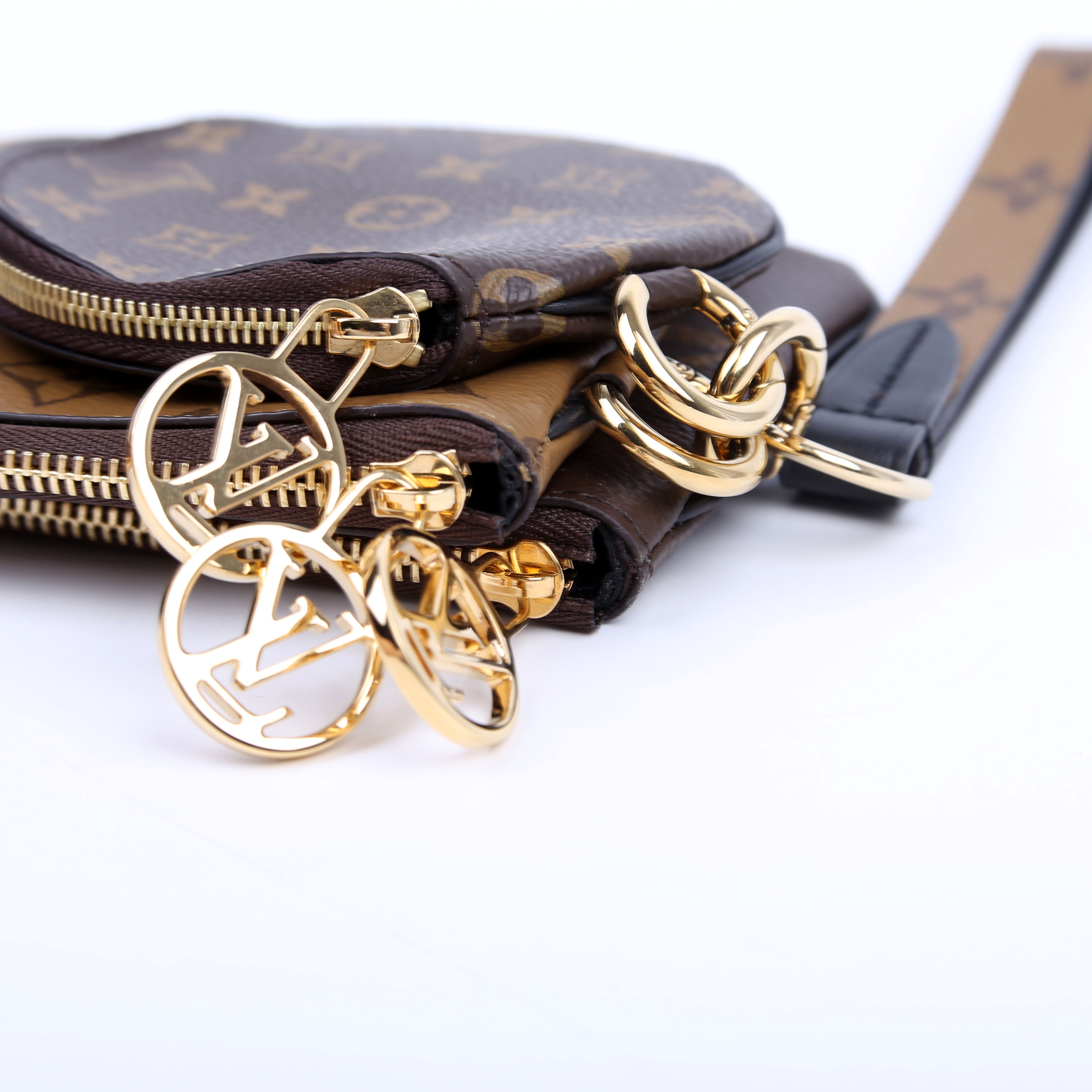 Louis Vuitton Trio Pochette Reversed Monogram