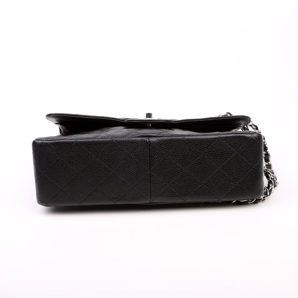 Chanel Classic Flap Jumbo Caviar 14-16M Black