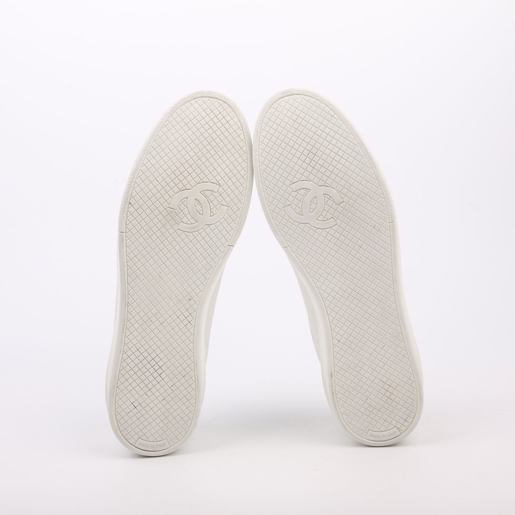Chanel Uniform Sneakers Size 41.5 White/Black