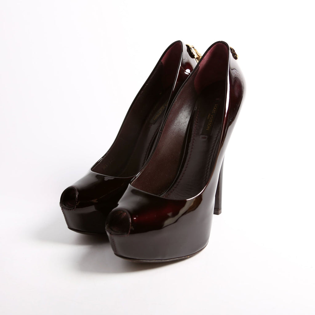 Louis Vuitton Oh Really Peep Toe Pumps Size 36.5