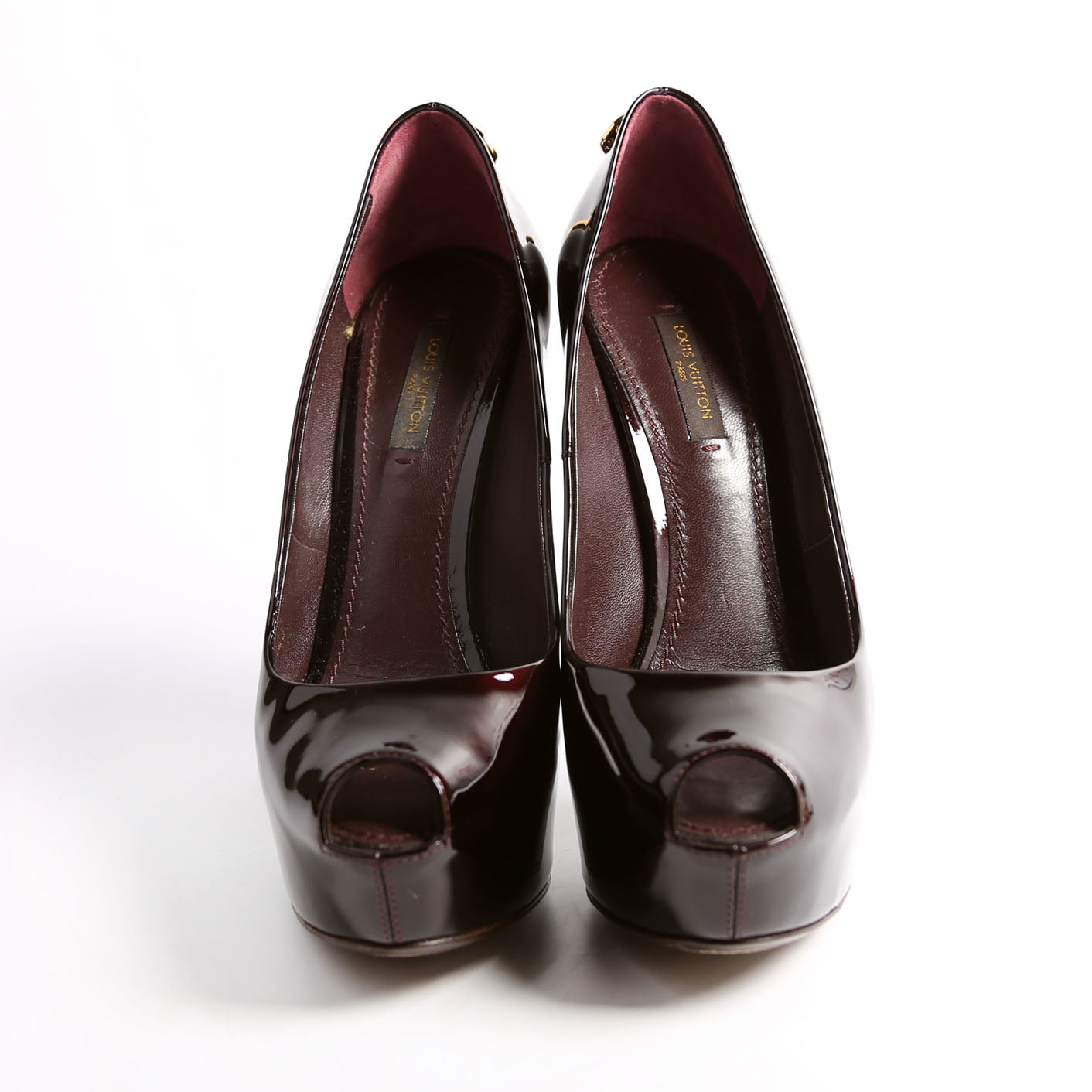 Louis Vuitton Oh Really Peep Toe Pumps Size 36.5