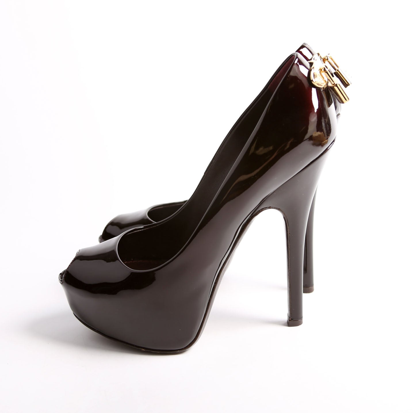 Louis Vuitton Oh Really Peep Toe Pumps Size 36.5