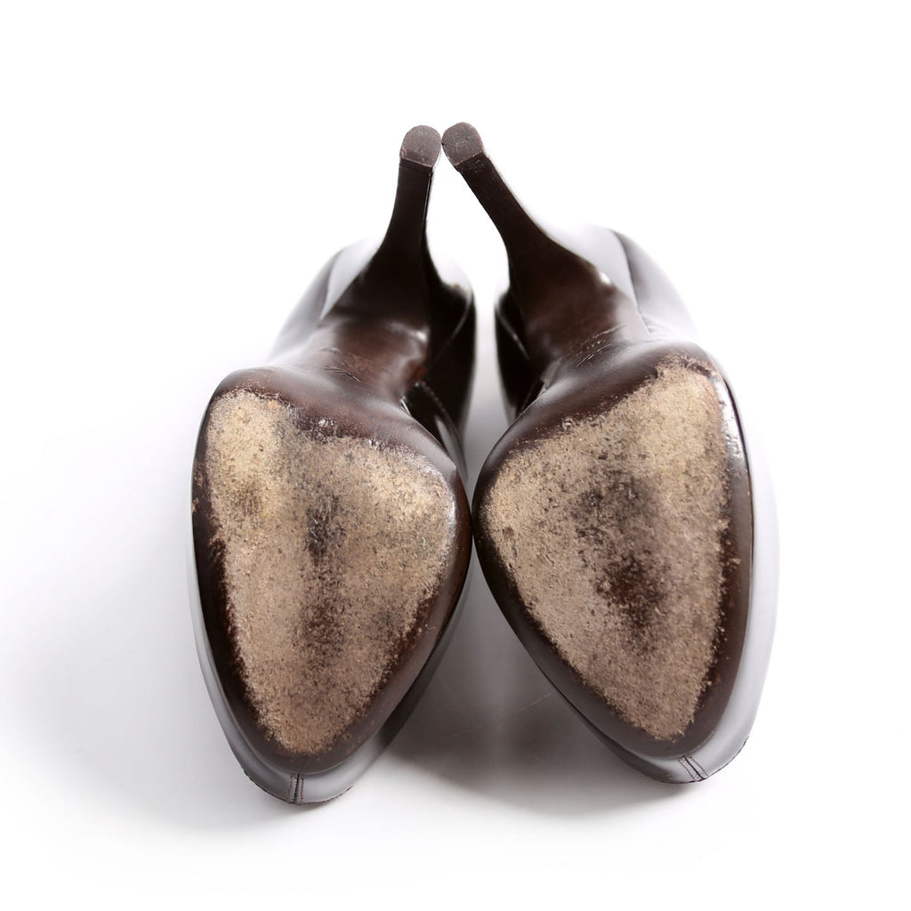 Louis Vuitton Oh Really Peep Toe Pumps Size 36.5