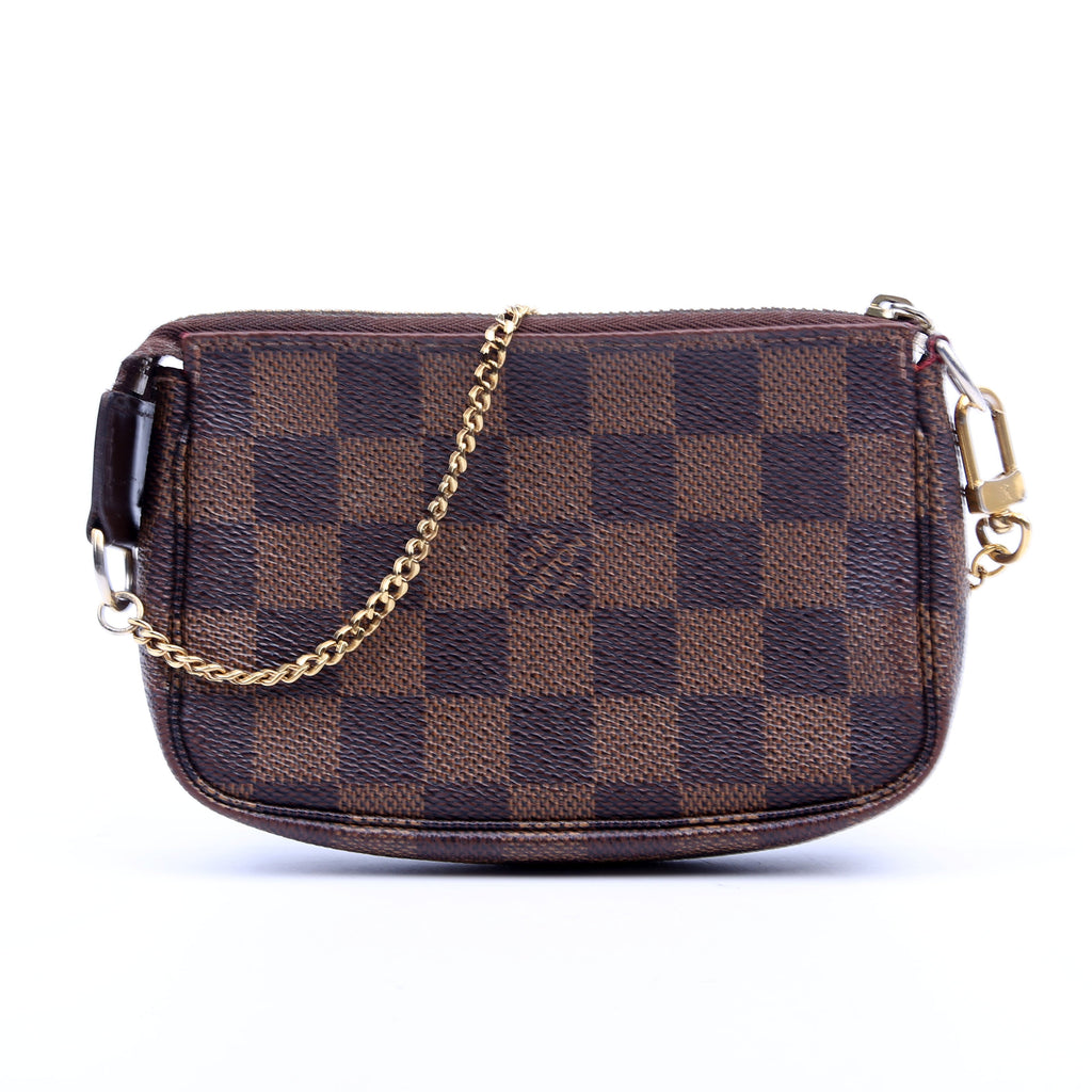 Louis Vuitton Pochette Accessories Mini Damier Ebene