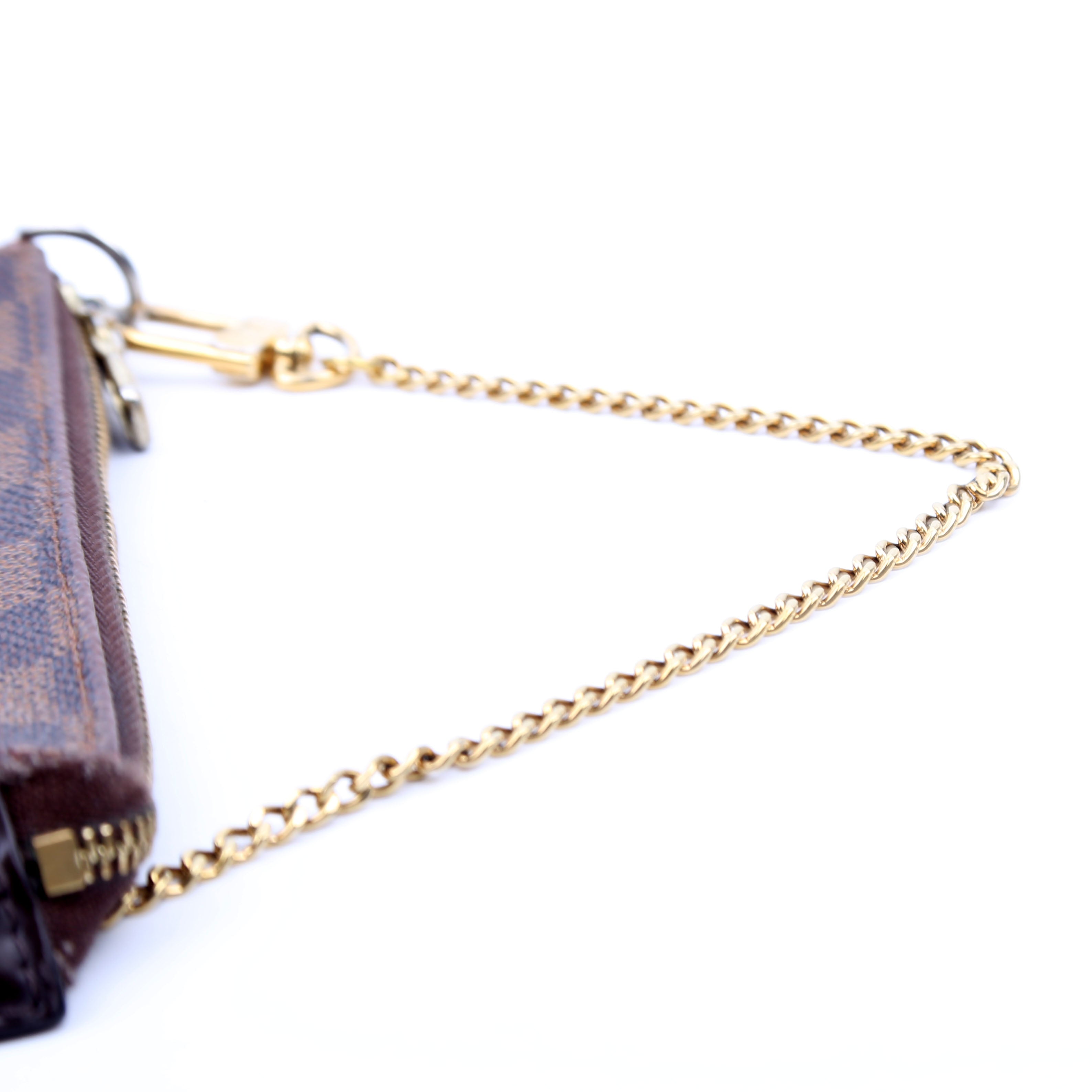 Louis Vuitton Pochette Accessories Mini Damier Ebene
