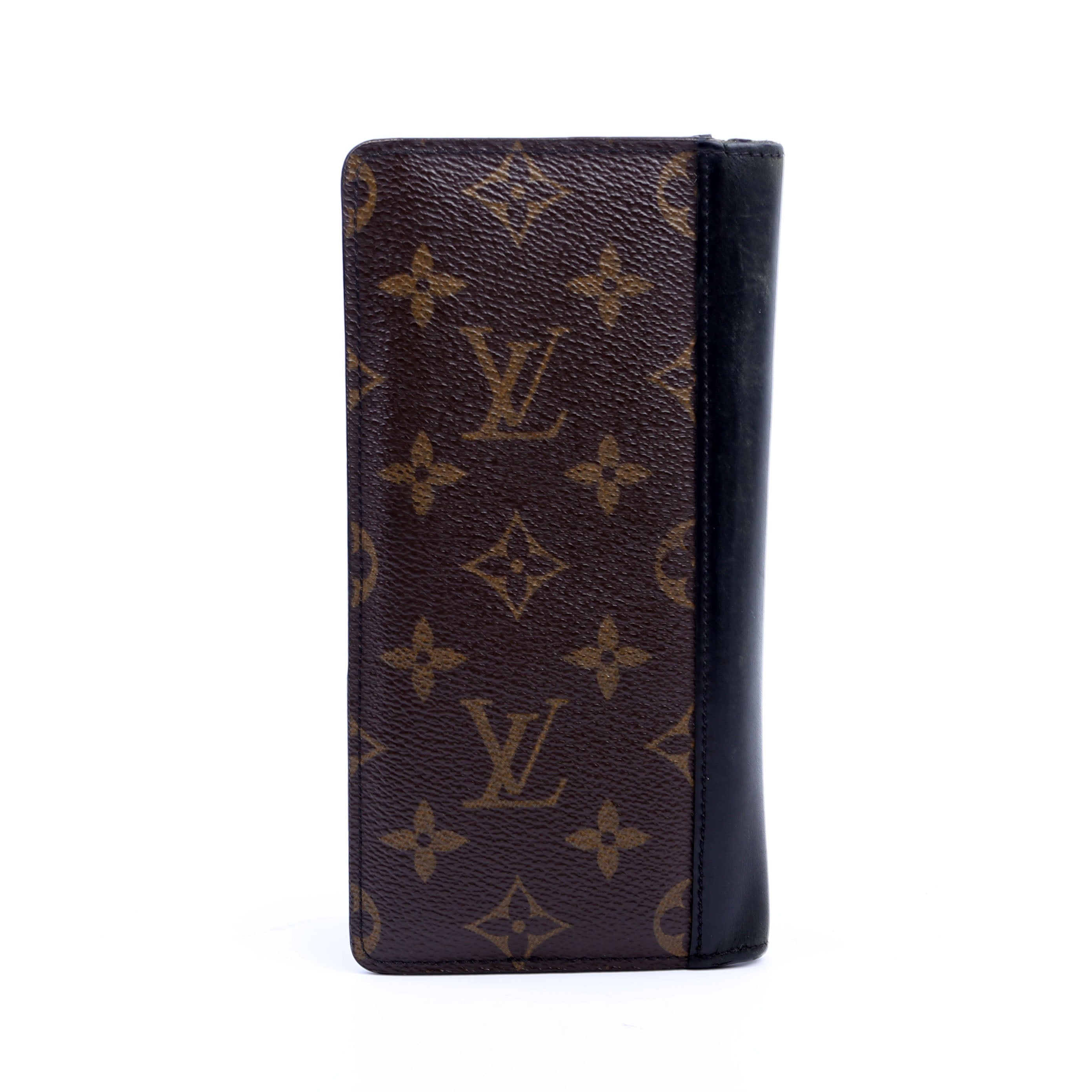 Louis Vuitton Brazza Wallet Macassar Monogram Black