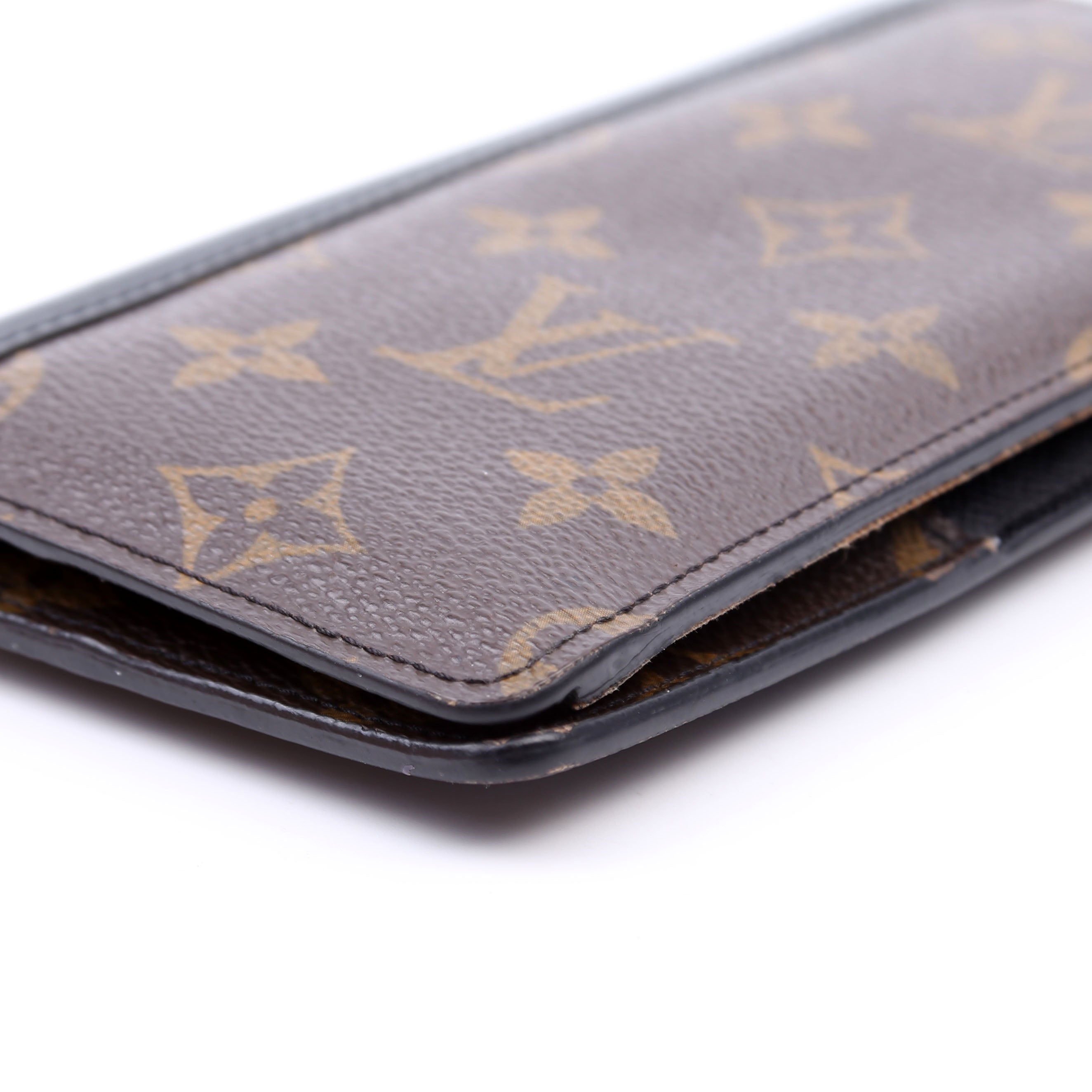 Louis Vuitton Brazza Wallet Macassar Monogram Black