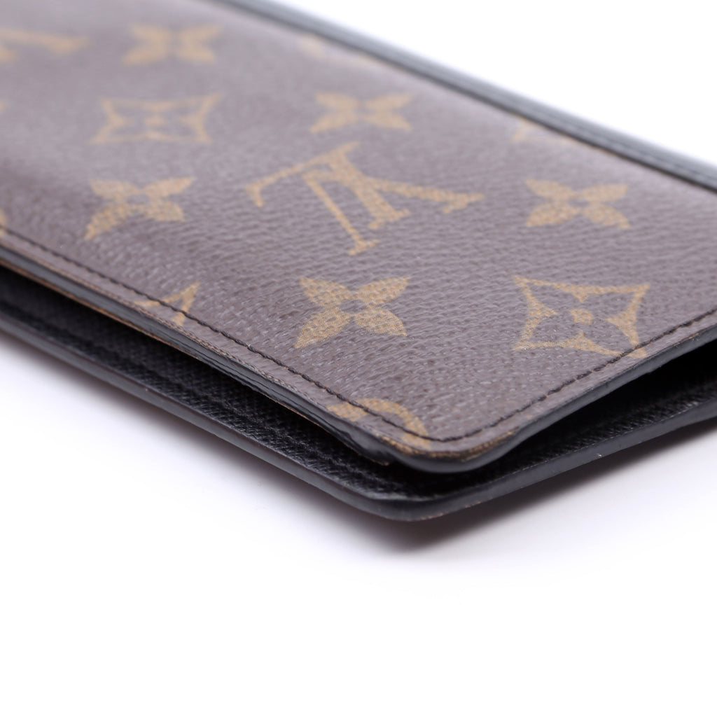 Louis Vuitton Brazza Wallet Macassar Monogram Black