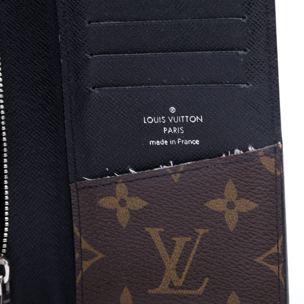 Louis Vuitton Brazza Wallet Macassar Monogram Black