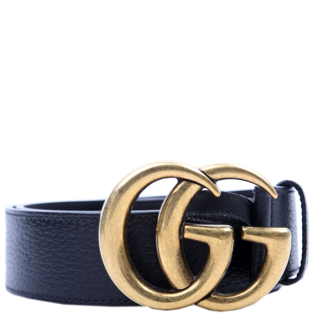 Gucci 406831 GG Marmont Belt Size 85/34 Black
