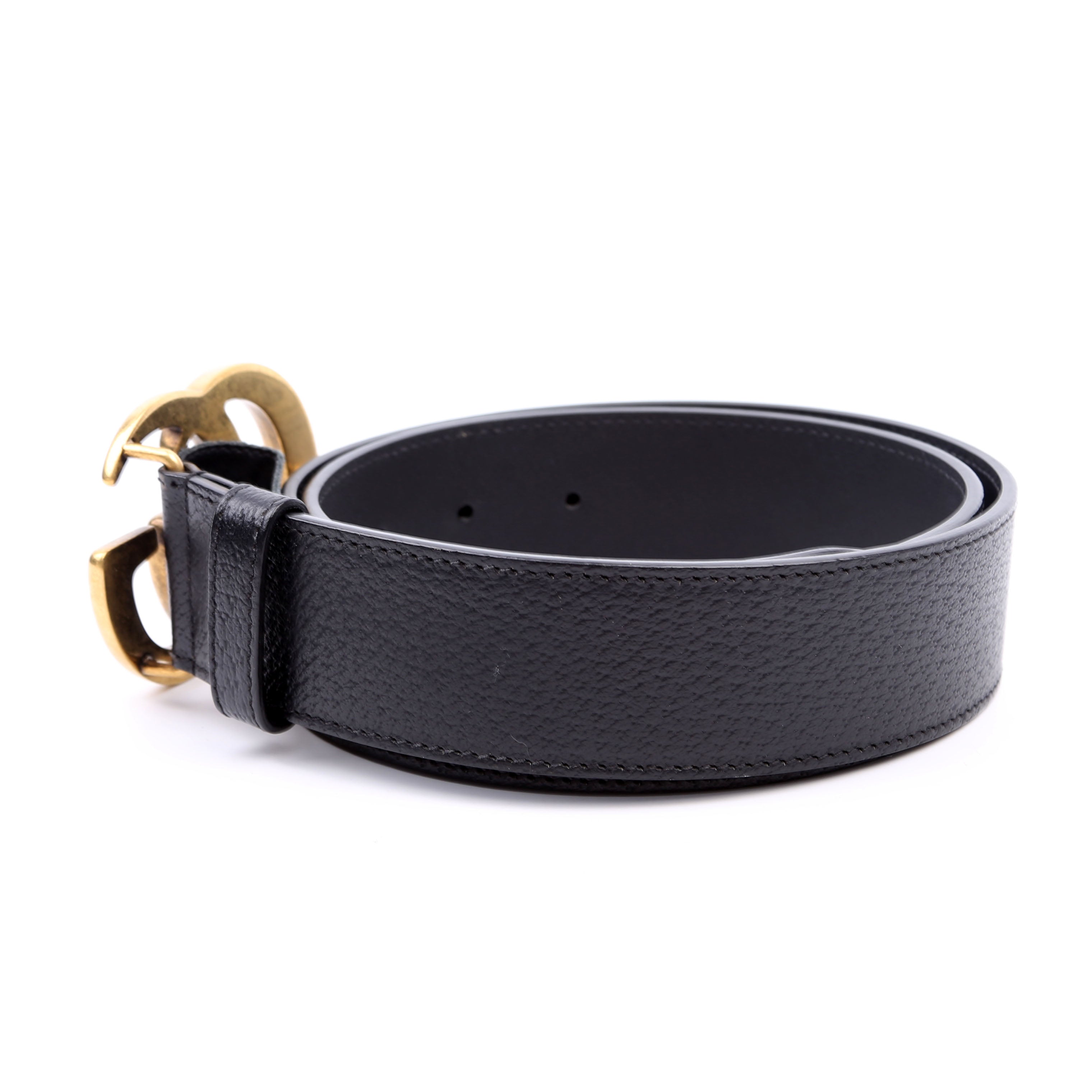 Gucci 406831 GG Marmont Belt Size 85/34 Black