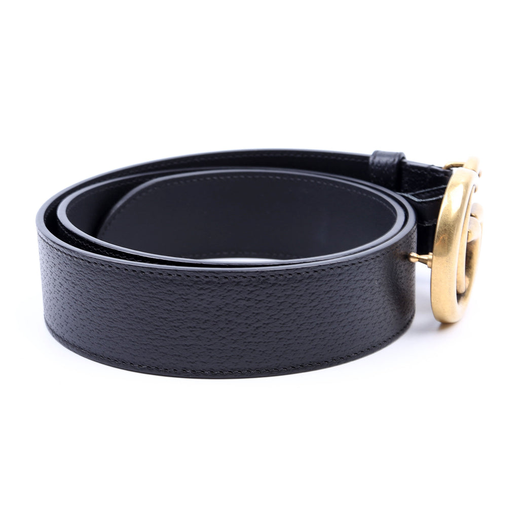 Gucci 406831 GG Marmont Belt Size 85/34 Black