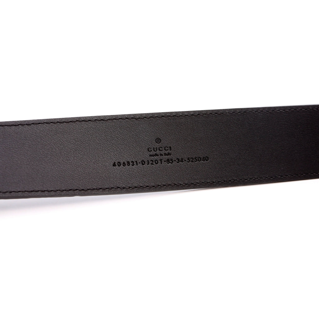 Gucci 406831 GG Marmont Belt Size 85/34 Black