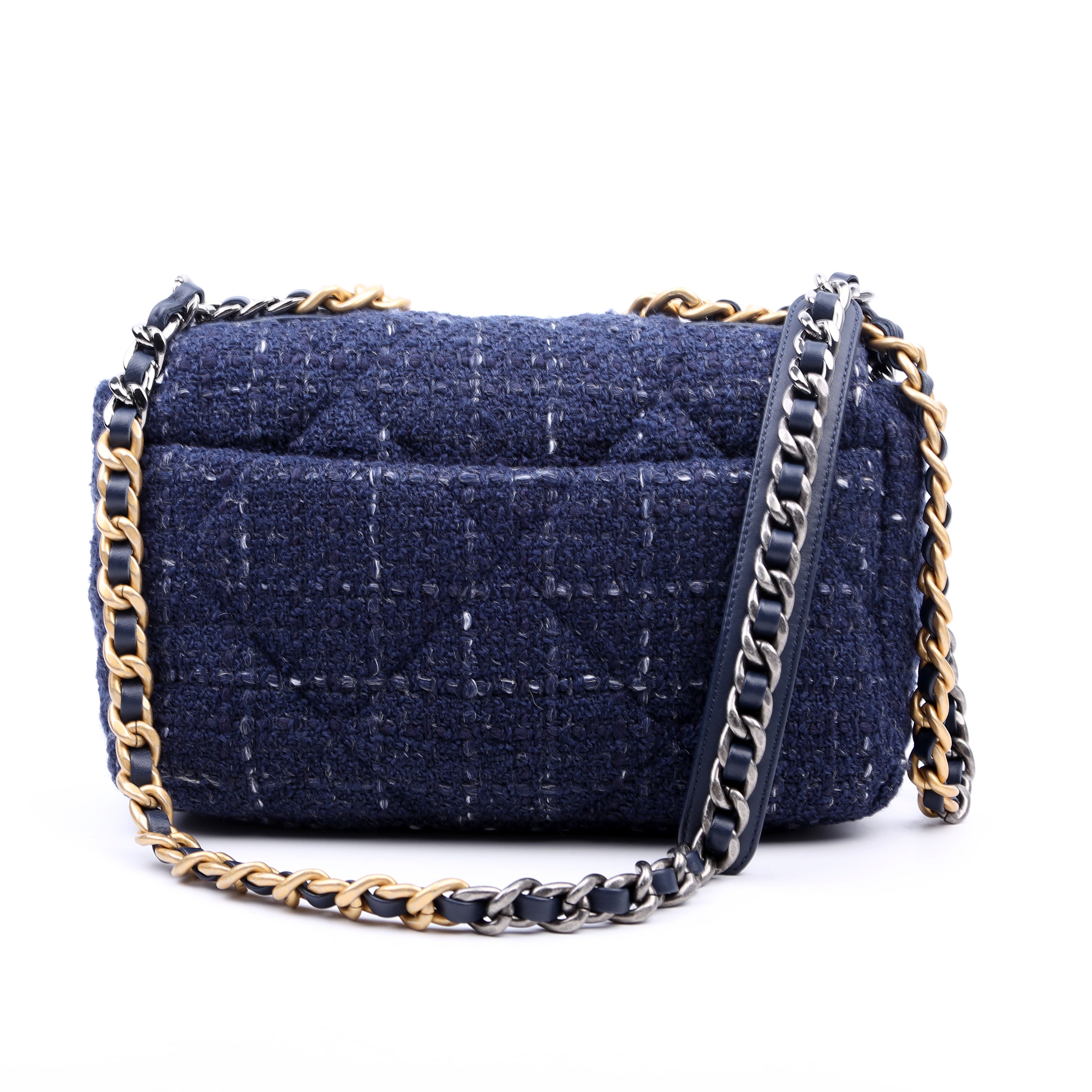 Chanel Chanel 19 Small Tweed RFID Navy