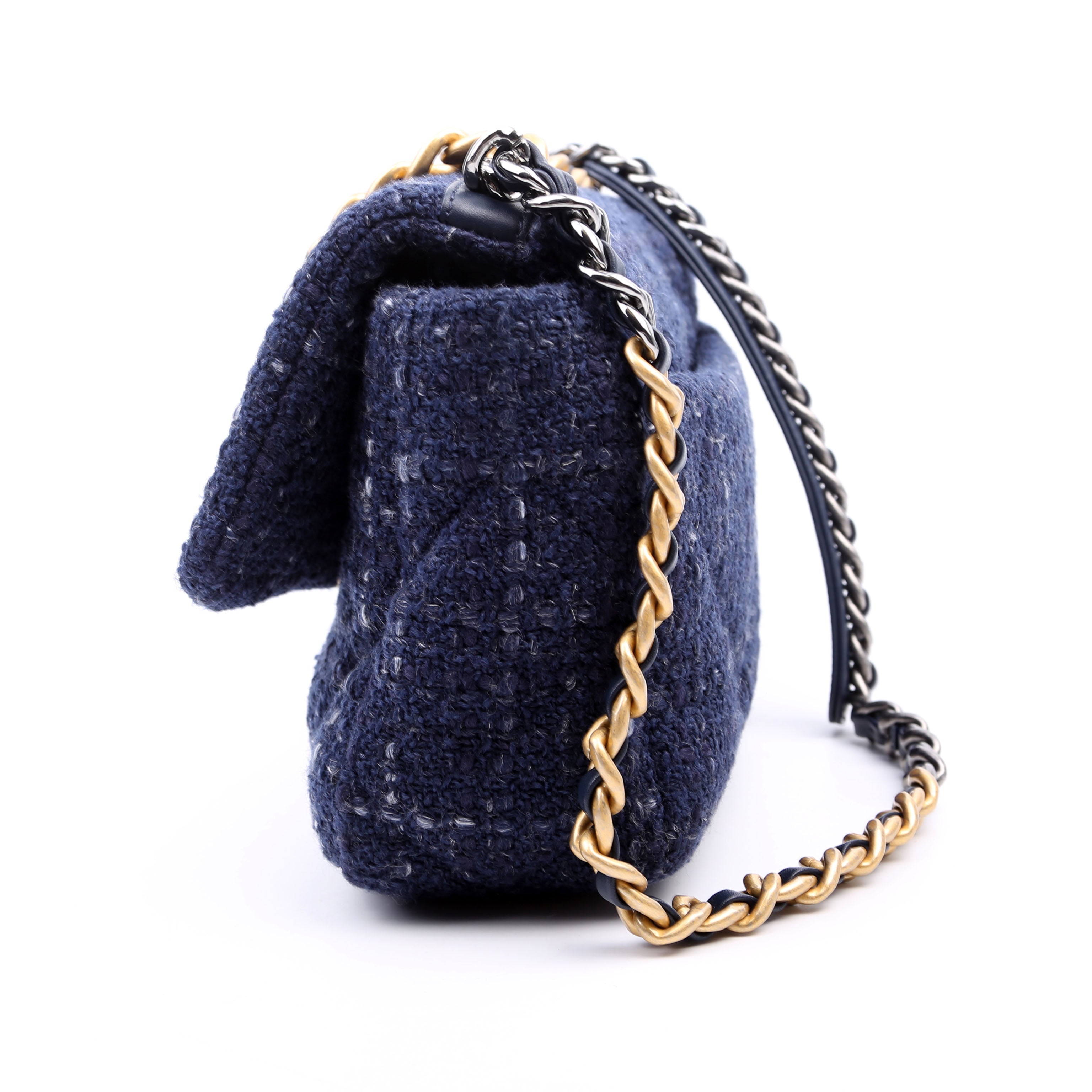 Chanel Chanel 19 Small Tweed RFID Navy
