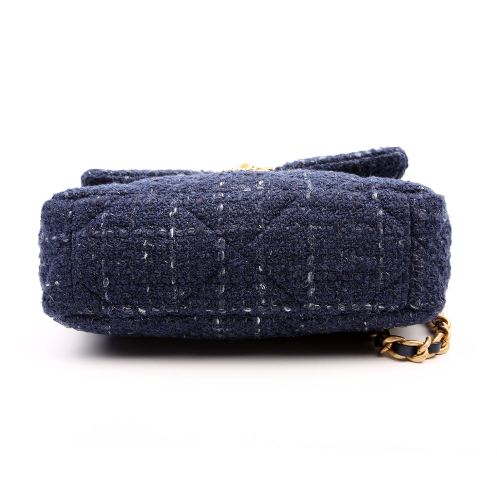 Chanel Chanel 19 Small Tweed RFID Navy